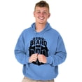 thumbnail image 3 of Big Bad Beard Dad Fathers Day Gift Men's Big & Tall Graphic Hoodie Brisco Brands 2X, 3 of 5