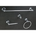 thumbnail image 2 of Kingston Brass American Classic Chrome 4-Piece Towel Bar Bath Hardware Set, 2 of 6