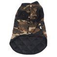 thumbnail image 1 of Abrigo para perro, poliéster, algodón, acolchado, estampado de camuflaje, sin mangas, otoño e invierno, ropa cálida para mascotas, perros pequeños, medianos y XS, 1 of 14