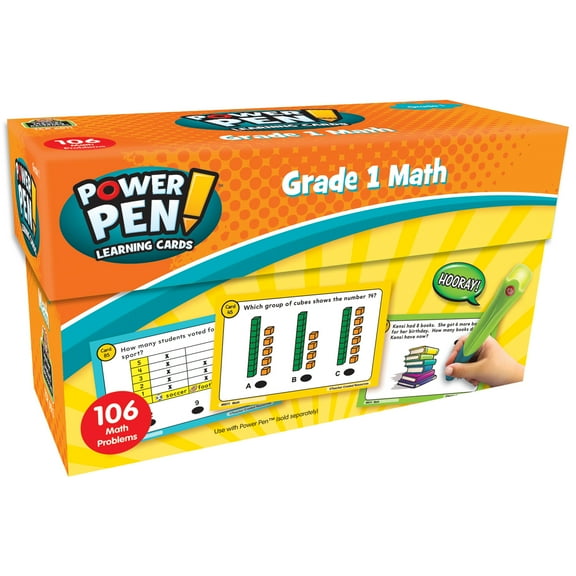 Teacher Created Resources Power Pen Learning Cards: Math Grade 1
