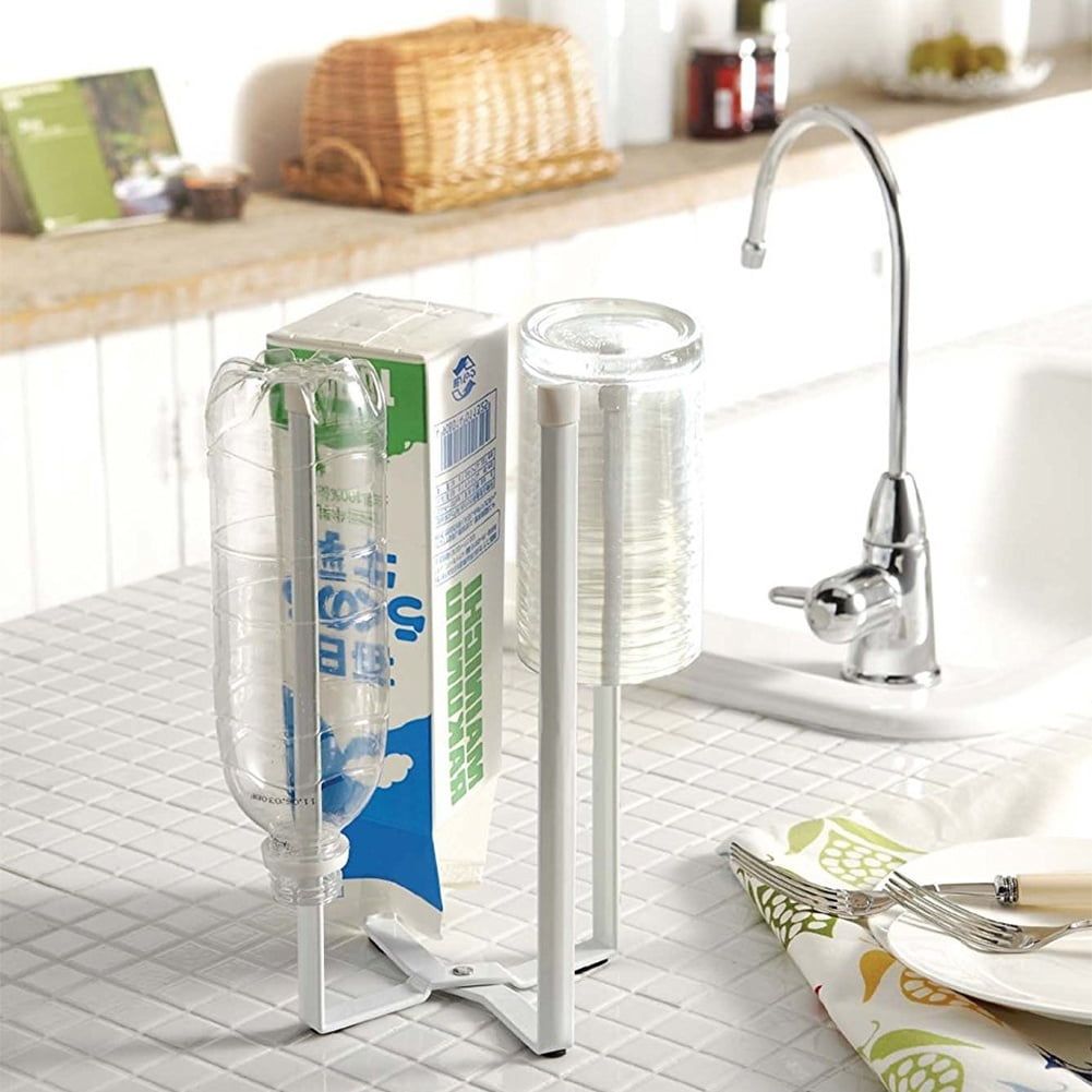 Retractable Cup Drying Rack, MultiPurpose Plastic Bag Bottle Cup Dryer
