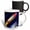 Multicolor, variant on 3drose, Rocket Shooting Through Space Around Earth, 11oz Magic Transforming Mug