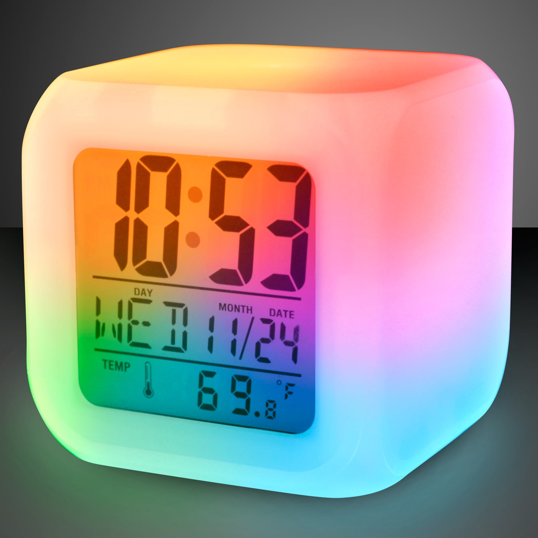 FlashingBlinkyLights Light Up Color Change LED Digital Travel Alarm FlashingBlinkyLights Light Up Color Change LED Digital Travel Alarm
