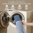 thumbnail image 2 of SIXHOME Bathroom Rugs Waffle Bath Rug Super Soft Absorbent Non Slip Bath Mat Beside Tub Rubber Backed Machine Washable Bathroom Rugs with Tassels Boho Bathroom Decor 24" x 48" Blue, 2 of 5