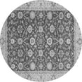 thumbnail image 1 of Ahgly Company Indoor Round Oriental Gray Traditional Area Rugs, 4' Round, 1 of 4