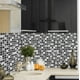 thumbnail image 4 of 10 piezas/juego de 10/15/20/30 cm, mosaicos de mármol planos duros, pegatinas de pared para cocina, baño, suelo, decoración diagonal, papel tapiz, mural artístico de PVC, 4 of 5