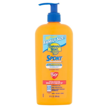 Banana Boat Sport Performance SPF 50+ Sunscreen, 12 oz