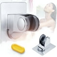 thumbnail image 5 of Jiandong shower holder Shower Head Holder Reusable Adjustable Shower Head Mount Wall Holder for Bathroom Accessories (Sticky Rack)(3.94X2.95X2.76Inch), 5 of 10