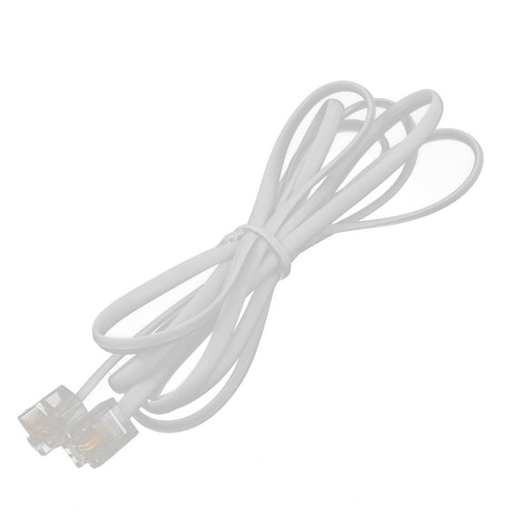 Unique Bargains Male to Male 6P2C RJ11 Telephone Modems Cable Wire Line 1.5M