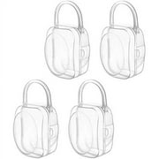 LANEYLI Pacifier Case Pacifier Holder Binky Holder Case Pacifier Box for Diaper Bag Home Travel Outdoor Activities 4 Pack Transparent