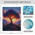 thumbnail image 3 of Diamond Art Kits for Adults - 5d Sunset Tree Vibrant Landscape Diamond Painting for Adults, Diamond Art for Adults Beginners, Frameless Diamond Painting Kits for Adults for Home Wall Decor, 3 of 7