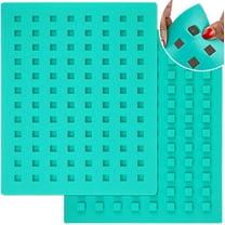 O'Creme Square Mini Brownie Silicone Mold for Chocolate Truffles, Ganache, Jelly, Candy, Pralines, and Caramels