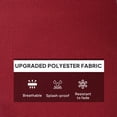 thumbnail image 4 of Ensemble de Coussins d'Extérieur pour Causeuse Rouge Vin, 3 Pcs, Coussins d'Assise en Mousse de 48 Pouces d'Épaisseur et 2 Coussins de Dossier, Polyester Résistant à la Décoloration pour Patio, Jardin, Véranda et Meubles d'Intérieur, Housses Amovibles, 4 of 7