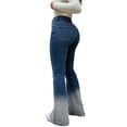 thumbnail image 2 of Yindaity Wide Leg Jeans Women's Plus Size Relaxed Fit Straight Leg Jean Light(Dark Blue,XL), 2 of 9
