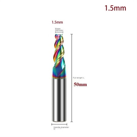 

Fule Colorful End Mill Aluminium HRC55 3F Milling Cutter Acrylic Wood CNC Endmils