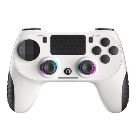Wireless Controller for P4 with RGB Lighting,Bluetooth Game Joystick Support Turbo/Dual Vibration/6-Axis Motion Sensor/ Touch Pad