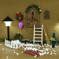 thumbnail image 3 of Hesroicy 1 juego de puerta para casa de muñecas, kit de decoración navideña para casa de hadas en miniatura, compacto y realista, para entretenimiento, 3 of 8