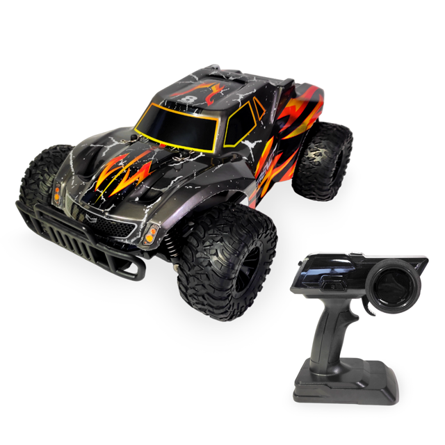 Carro Control Remoto Rm Regalomex Todo Terreno 2.4 Ghz Con Luces Rojo Grande