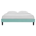 thumbnail image 4 of Modway Reign Full Performance Velvet Platform Bed Frame in Mint Green, 4 of 6