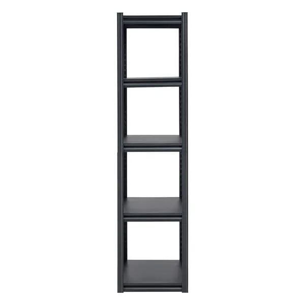 Storage Shelves, 5 Tier Garage Storage Shelving, Adjustable Metal Shelves for Garage Shelves Utility Rack Shelf Ideal for Kitchen, Warehouse, Basement, Black