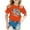 Orange, variant on Toddler Girls Cartoon Graphic Short Sleeve T-Shirt Summer Casual T-Shirt, Sizes 1-13