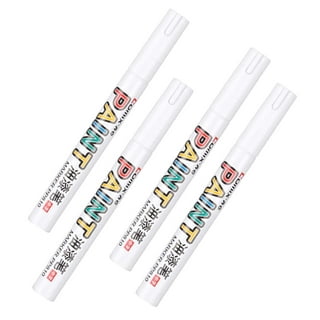  Fabric and Laundry Permanent Marker Pen White - Perfect For  School Clothes and Sports Kit (White)