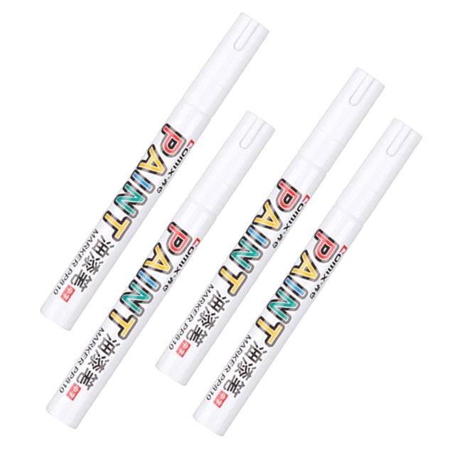 White Permanent Marker Waterproof Marker Pen for Canvas Metal Mugs Bike Car Tyre