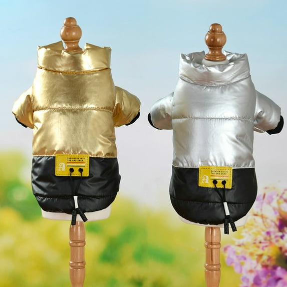 Autumn Winter Pet Waterproof Thicken Coat Button Closure Jacket Cat Dog Clothes