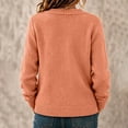 thumbnail image 4 of Cardigan for Women Button up Open Front Cardigan Fall Knit Sweaters Long Sleeve Plus Size Tops Fashion Clothing, 4 of 6