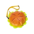 thumbnail image 2 of Bolso de hombro de hamburguesa con queso de nylon Bolso organizador portátil con 2 bolsillos Casual Fashion Hamburger Cross Body Bag para viajes Salvador Bolsa de hamburguesa con queso, 2 of 10