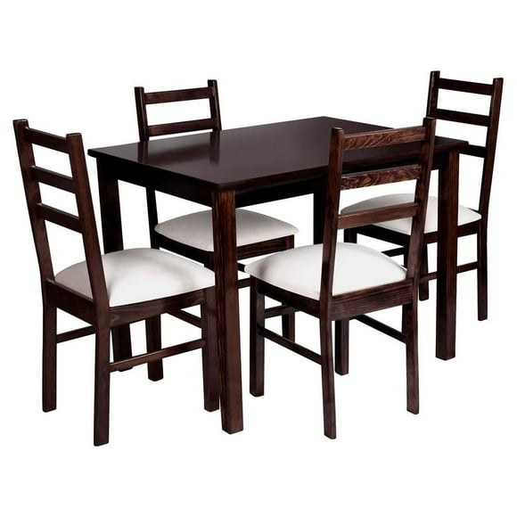 Comedor Camacho Luciana con 4 Sillas Nogal