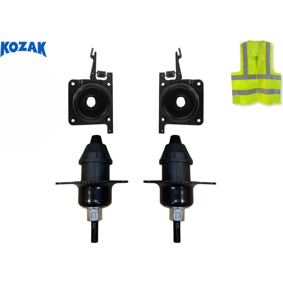 Compatible with Volvo VNL 2004-2017 Hood Lock Lower Hood Release Full Set (Kozak)