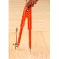 thumbnail image 3 of Professional Woodworking Compass Pencil Marking Compass Circle Maker Scriber Compass for Geometry (Large), 3 of 5