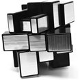 thumbnail image 4 of Shengshou Mirror Cube 3x3x3 Speed Cube 3x3 Mirror Blocks Cube Different Shapes Silver Cube 57mm, 4 of 5