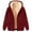 Red#zipper hoodies for men, variant on aohooy Tall Men's Sweatshirts Heart Zip Thick Sherpa Lined Jacket Hoodies Plus Size Winter Long Sleeve Coats with Pockets Black,L