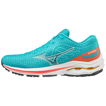 

Mizuno Women s Wave Inspire 18 Waveknit™ Running Shoe Size 8 Turquoise (4J4j)
