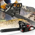 thumbnail image 6 of 62CC Gas Chainsaw, 20 Inch Chain Saw with 2 Stroke Engine, Gas Power Chainsaw with Non-Slip Handle, Dual Fuel Tanks for For Forest, Garden, Farm Tree and Wood Cutting Use, 6 of 8