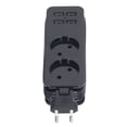 thumbnail image 2 of 10A 1200W Surge Protector Power Strip with 2 AC Sockets and 4 Smart IC USB Ports (5V 2.1A), ABS Fireproof Material, Multi-Protection for Home/Office, Wall-Mountable Charging Station for Phones &, 2 of 6