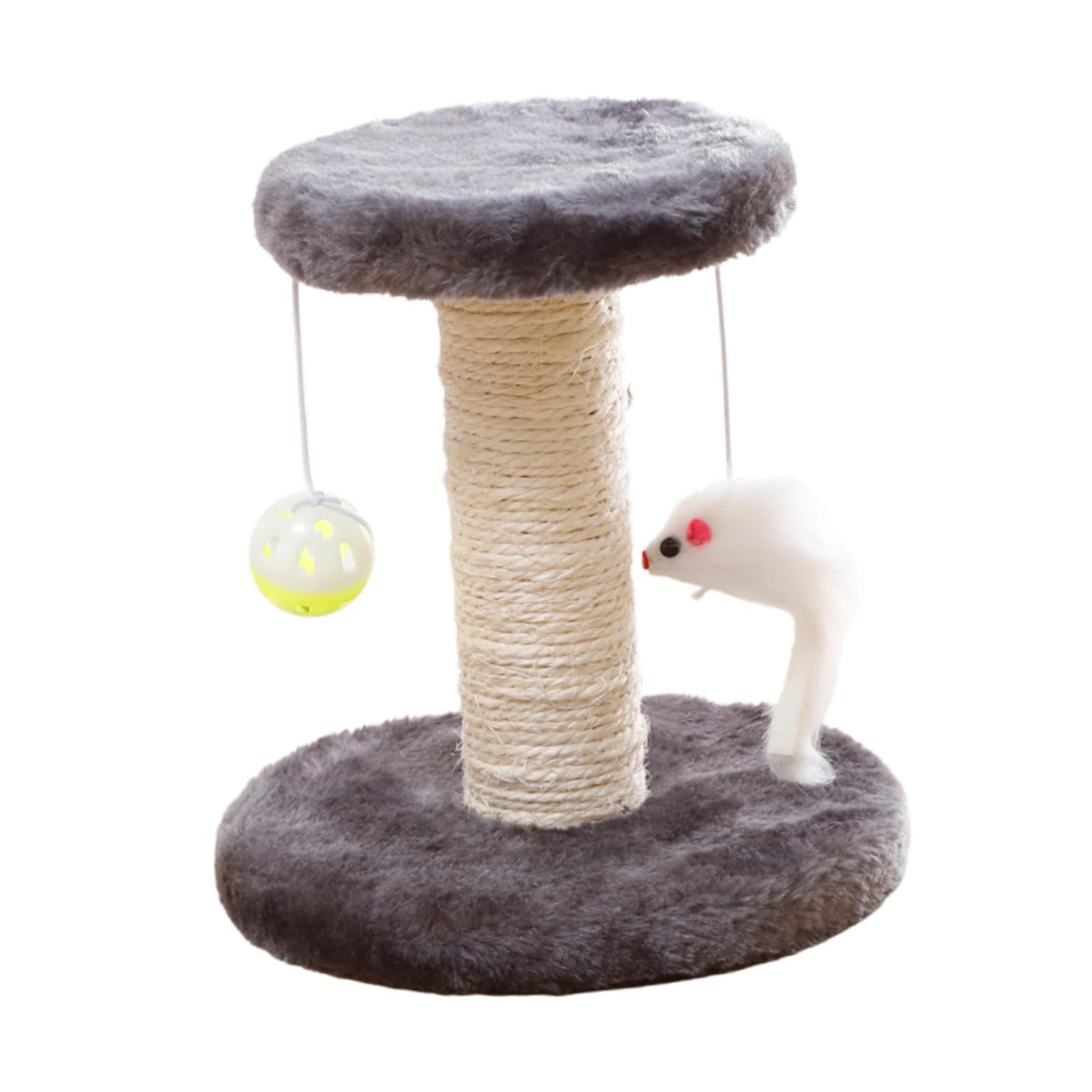 EHJRE Cat Scratching Post, Sisal Climbing Frame for Cats Indoor, Interactive Cute Sisal Scratching Post for Kittens, Home Decoration Grey