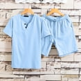 thumbnail image 2 of Men Short Sets 2 Piece Sets Short Sleeve T Shirt & Shorts Summer Outfit Beach Wear Vacation Set, 2 of 7