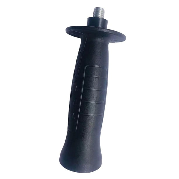 Mango lateral negro antideslizante para amoladora angular, práctico para máquinas de corte roscadas. M8 texturizado