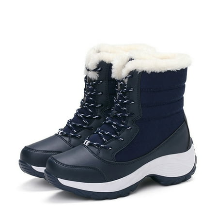 

1 Pair Women Snow Boot Warm Ankle Shoes Soft Plush Anti-slip Breathable Waterproof for Winter New