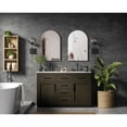 thumbnail image 4 of Elegant Kitchen and Bath Alden 54 inch Double Bathroom Vanity in Mocha Brown, 4 of 10