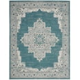 thumbnail image 2 of Nourison Passion Persian Turquoise Grey 8' x 10' Area Rug, (8x10), 2 of 8