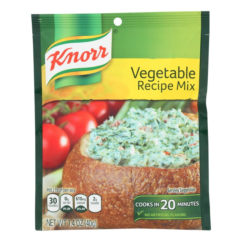 (Case of 12 ) Knorr Recipe Mixes Vegetable 1.4 oz.