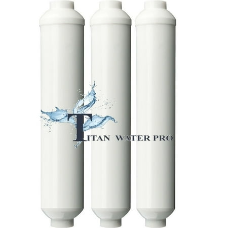 Titan Water Pro REVERSE OSMOSIS WATER IN-LINE POST CARBON FILTER 2X10 (3 pcs)