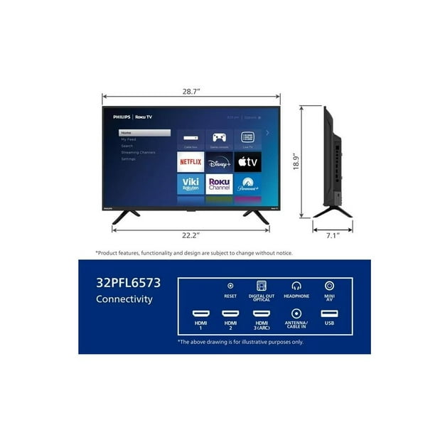 PHILIPS Roku TV 32インチ 4646シリーズ Philips 32PFL4664 TV Review - Consumer Reports