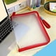 thumbnail image 1 of Bolsa de plástico transparente A4 para guardar documentos con asa reforzada para organizar tareas escolares y transportar archivos de forma segura para estudiantes y profesores. Aestivo |, 1 of 7