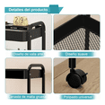 thumbnail image 3 of Carrito Organizador Carrito De Almacenamiento Carrito Organizador Metal Xtellar negro, 3 of 4