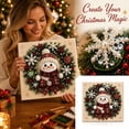 thumbnail image 5 of 5D DIY Christmas Pearl Art Kit with Frame, Snowman Design Diamond Bead Painting Project, Creative Xmas Craft Gift for Adults Home Wall Display, 5 of 5